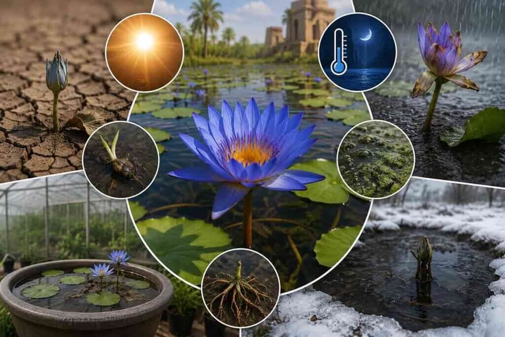 growing blue lotus outside native climate